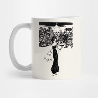 Indonesian Dancer, with volcano Mug